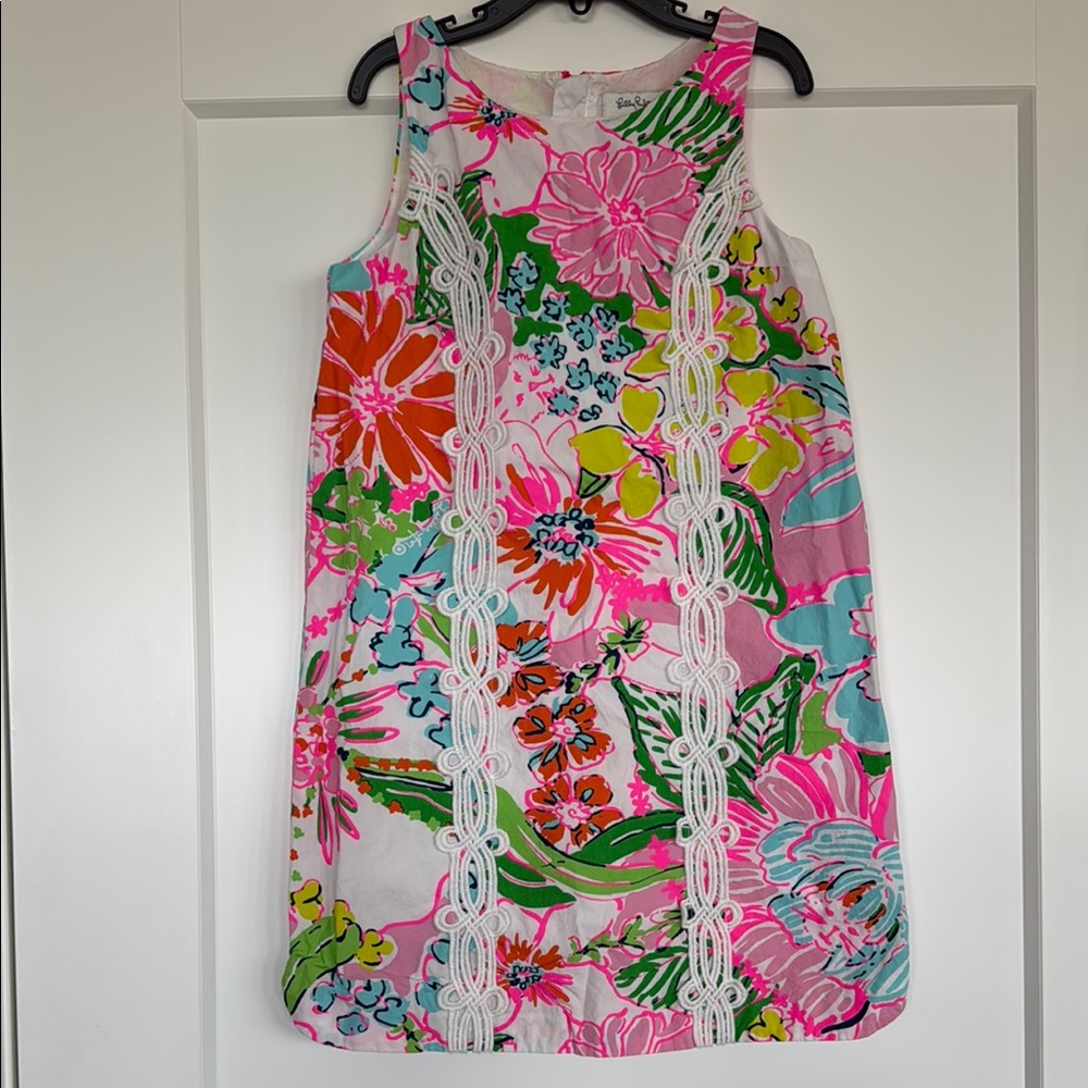 Lilly Pulitzer For Target Collaboration Nosey Posey Floral Shift Dress, Girls M